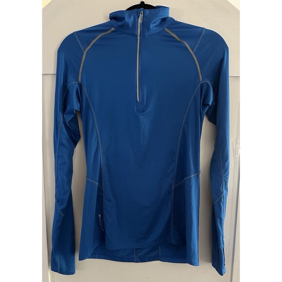 Ogio Endurance Womens Blue 1/4 Zip Long Sleeve Running Activewear Top Size S - Picture 2 of 6